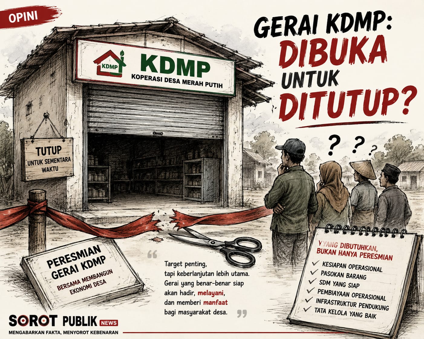 Gerai KDMP : Dibuka Untuk Ditutup?