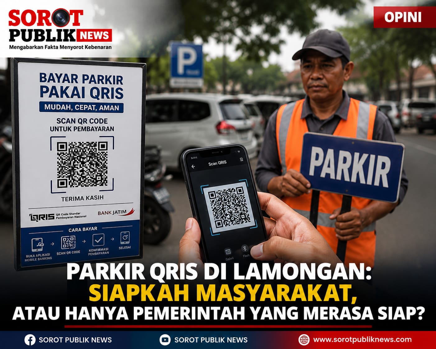 Parkir QRIS di Lamongan: Siapkah Masyarakat, atau Hanya Pemerintah yang Merasa Siap?